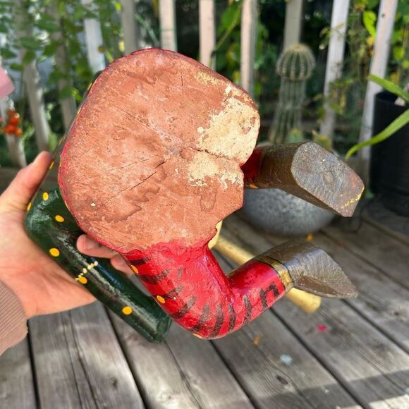 Vintage Set 4- Indian Handicraft Wooden Rajasthan Musicians Folk Art Statues - Picture 13 of 16